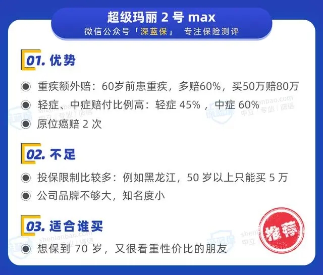 高性价比重疾险