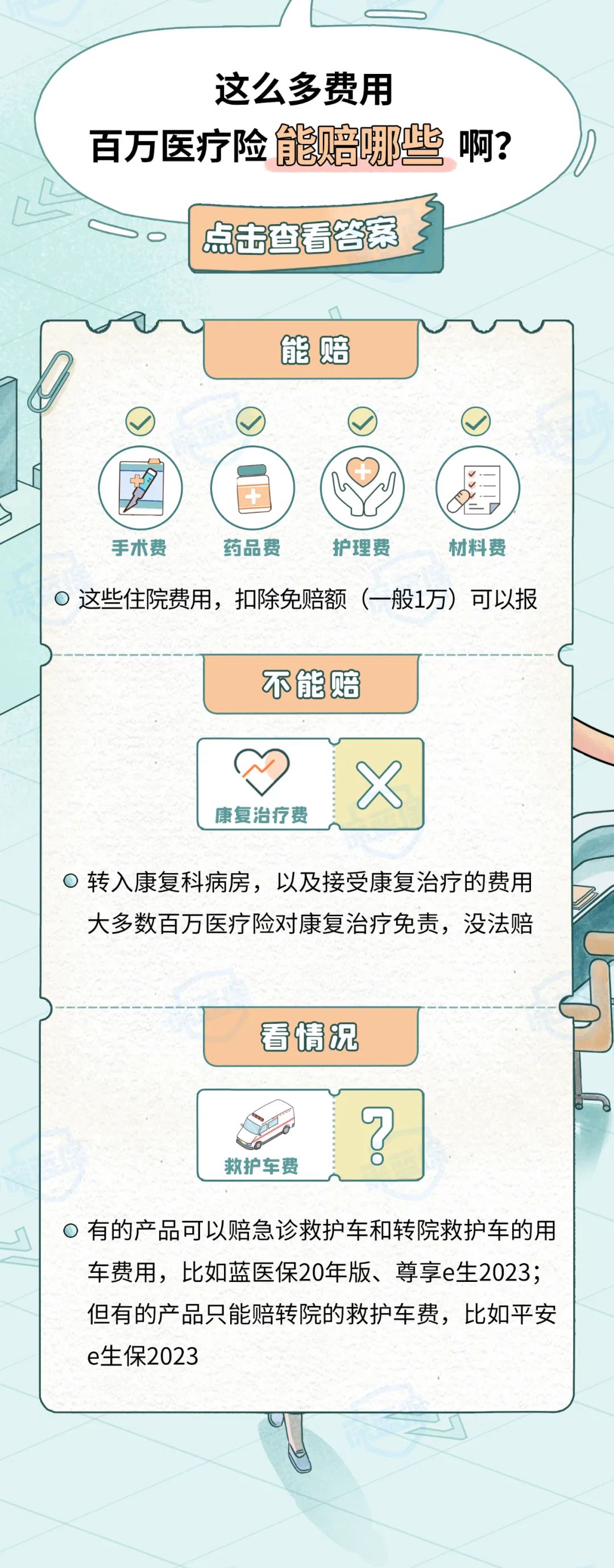 医院开了电子发票，我的两份保险都能赔吗？