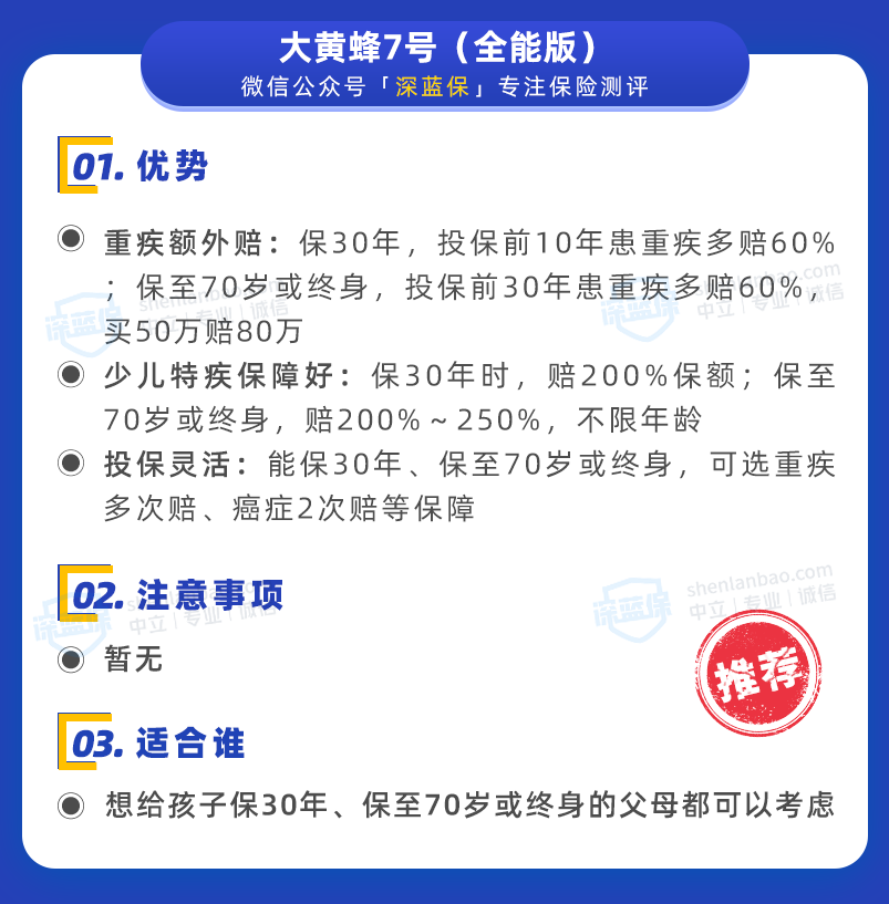 少儿重疾险榜单来了，孩子的产品从这挑